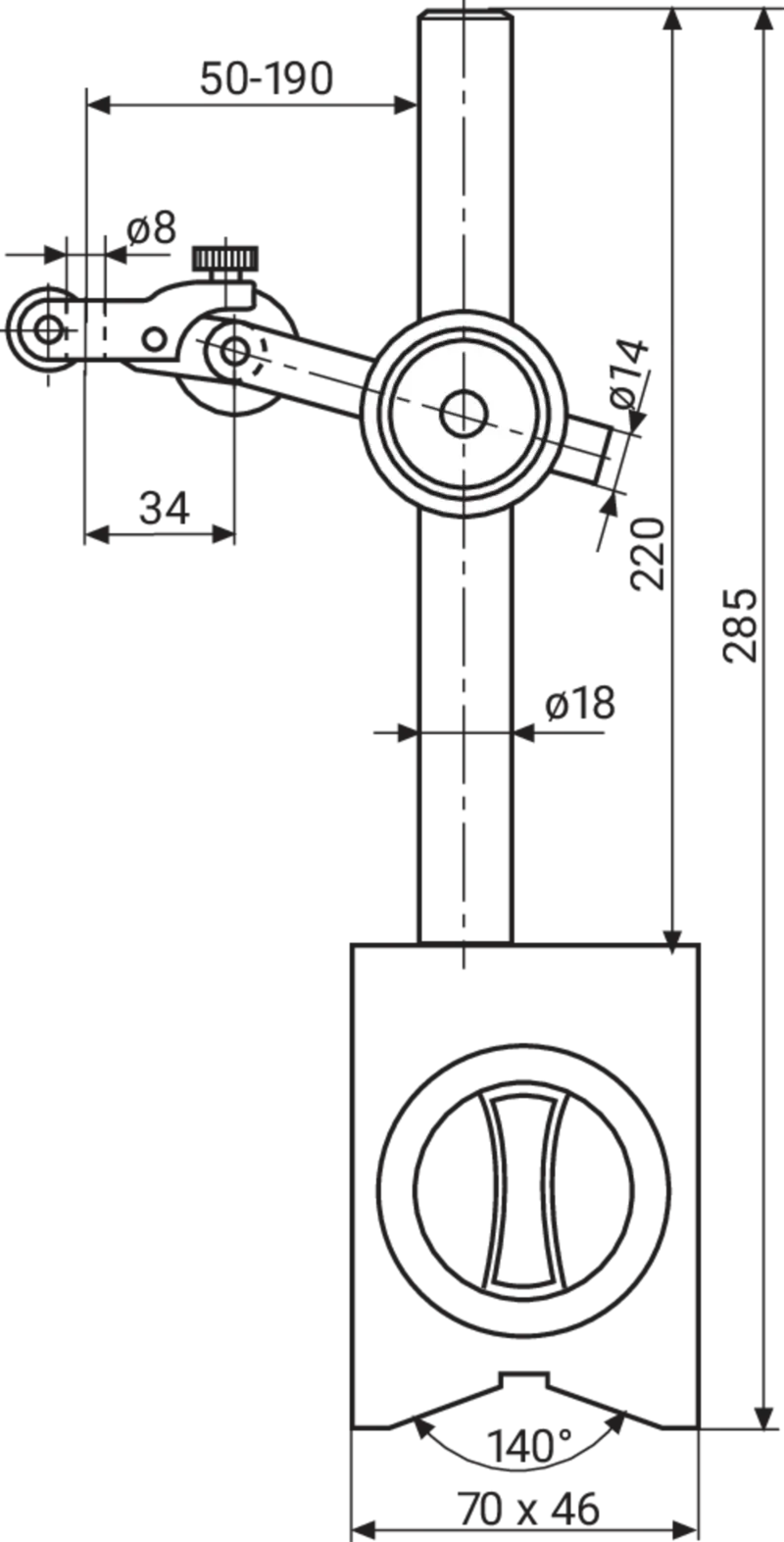 Dimensional drawing 1