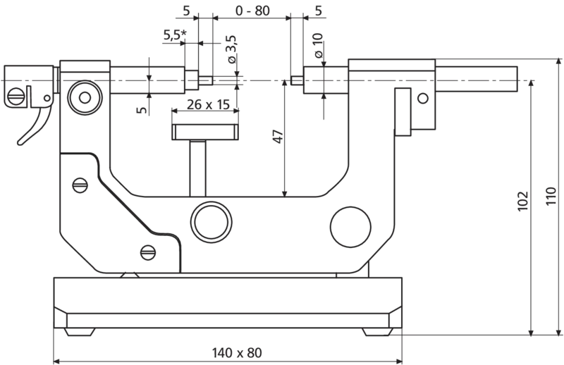 Dimensional drawing 1