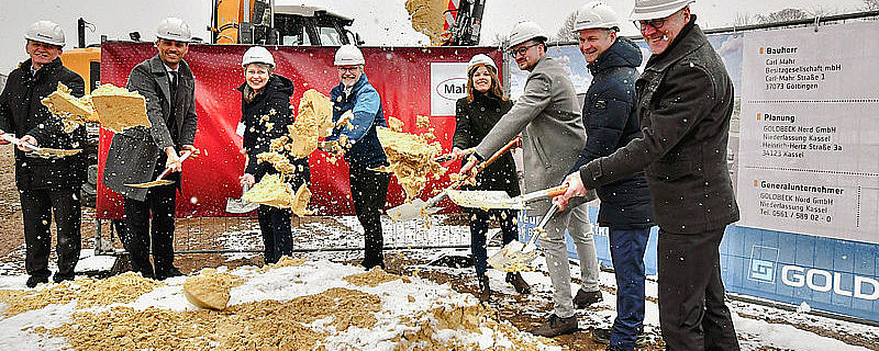 Groundbreaking ceremony for the new logistics center