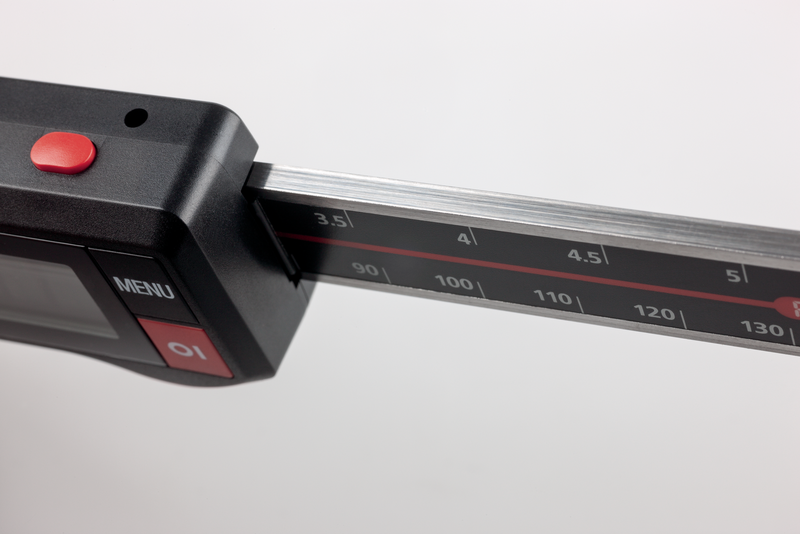 This is a stylish close-up of a MarCal series digital caliper.