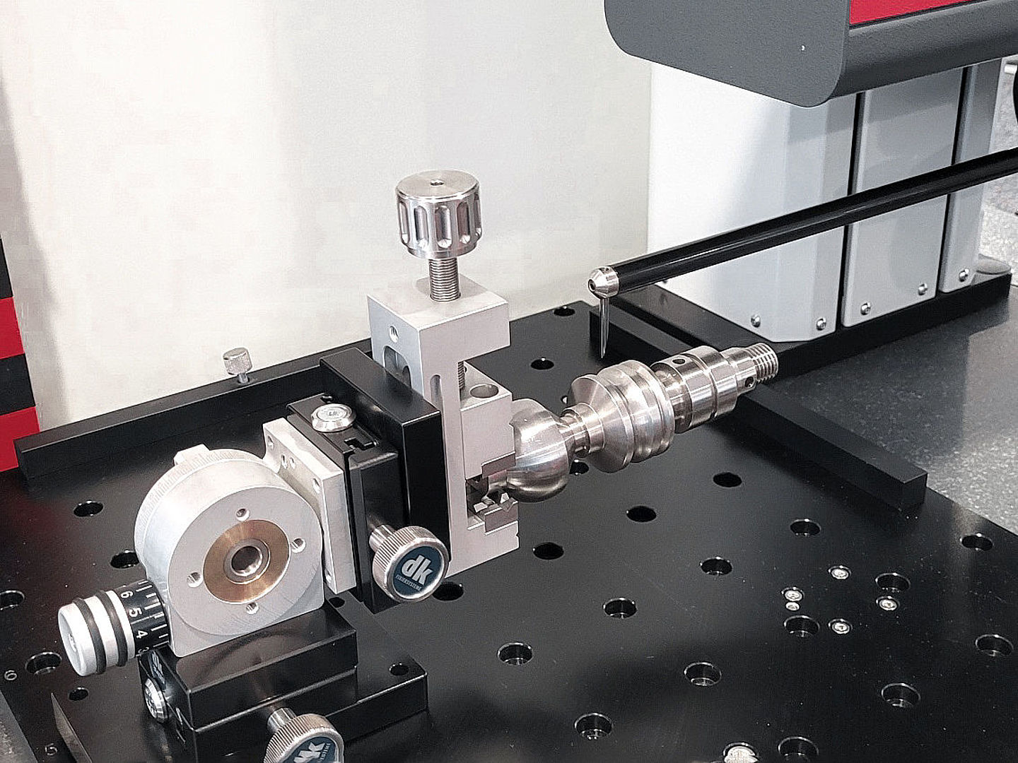 Workpiece fixed on clamping system 