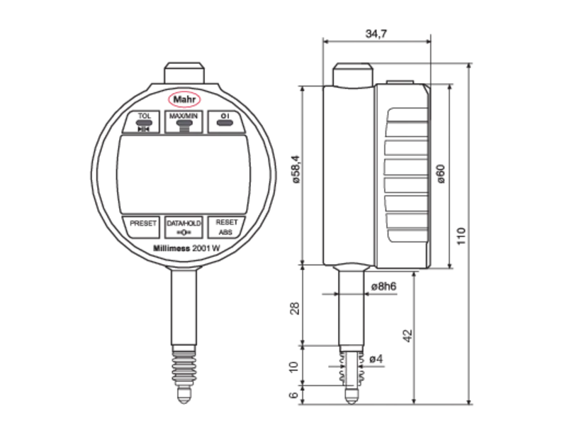 Rysunek zwymiarowany 1